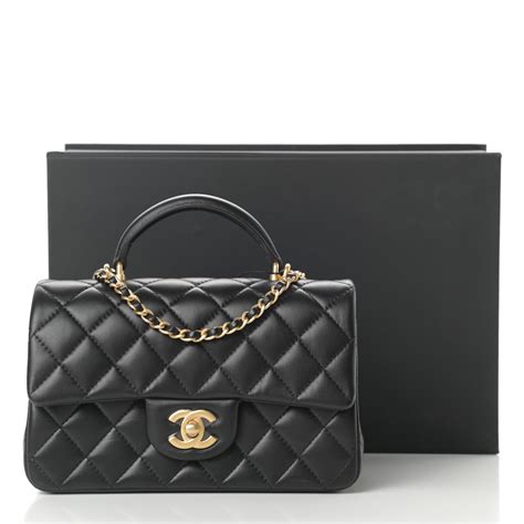 chanel flap bag with top handle 2018|chanel rectangular mini top handle.